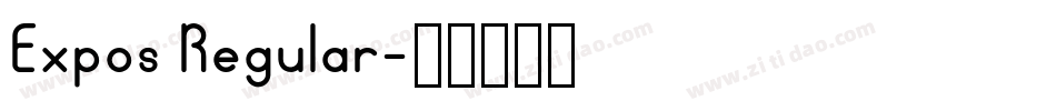 Expos Regular字体转换